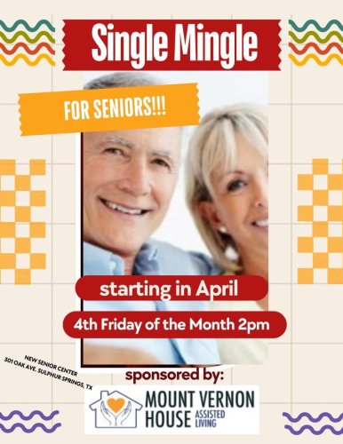 Single Mingle at the New Senior Center on Oak Ave