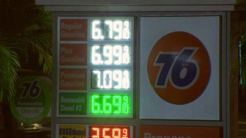 Gas prices in California, already over $6 per gallon, take another big jump