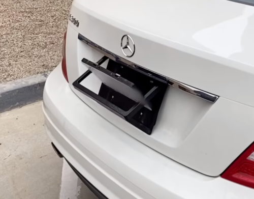 ‘Something out of 007 movie’: Mercedes suspected in Irvine burglaries had license plate flipper