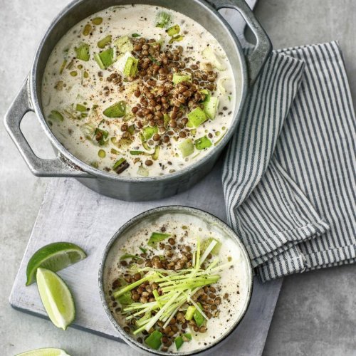 Lauch-Linsen-Eintopf mit Limette