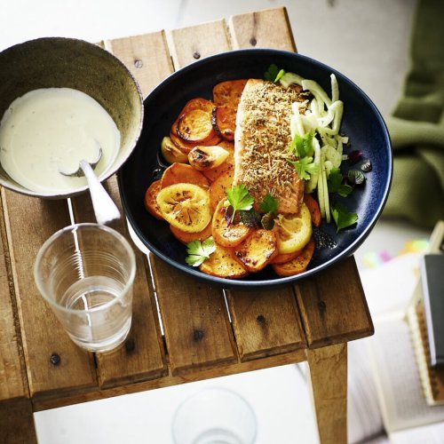 Lachs mit Fenchelkruste