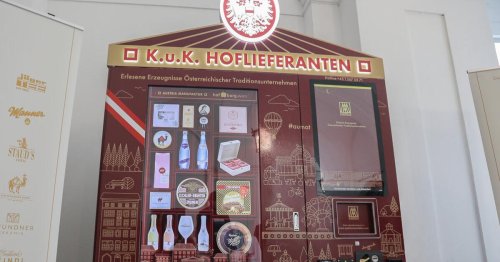Erster Edel-Automat in Wiener Hofburg verkauft Punschkrapfen und Sekt