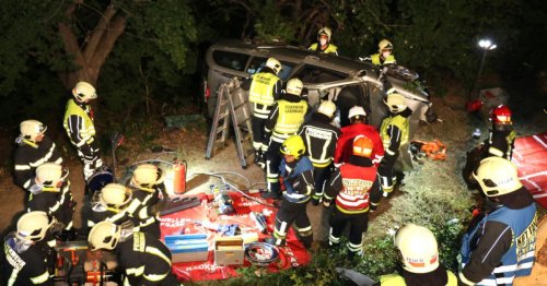 Frontal gegen Baum: Vier Verletzte bei schwerem Unfall in NÖ