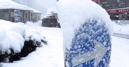 Starke Schneefälle: Baum fiel in Kärnten auf fahrendes Auto