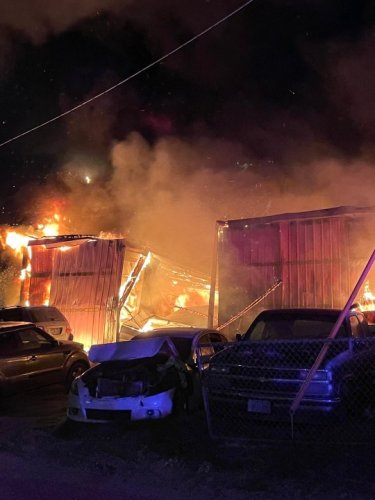 AFD fights major fire at auto body shop overnight