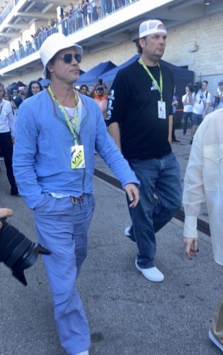 400K people, one of them being Brad Pitt, at COTA for F1 this weekend ...