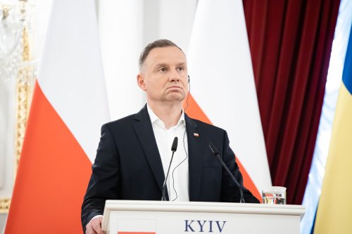 Duda denounces Russia for 'imperial greed,' reiterates calls to deploy US nuclear weapons in Poland