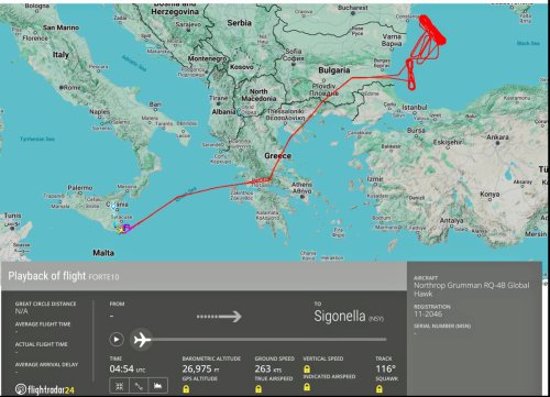 US Resumes Black Sea High-Altitude Drone Surveillance After 11-Month Absence