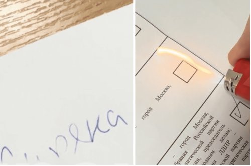 Official Pens Provided to Polling Stations in Russia Contain Disappearing Ink