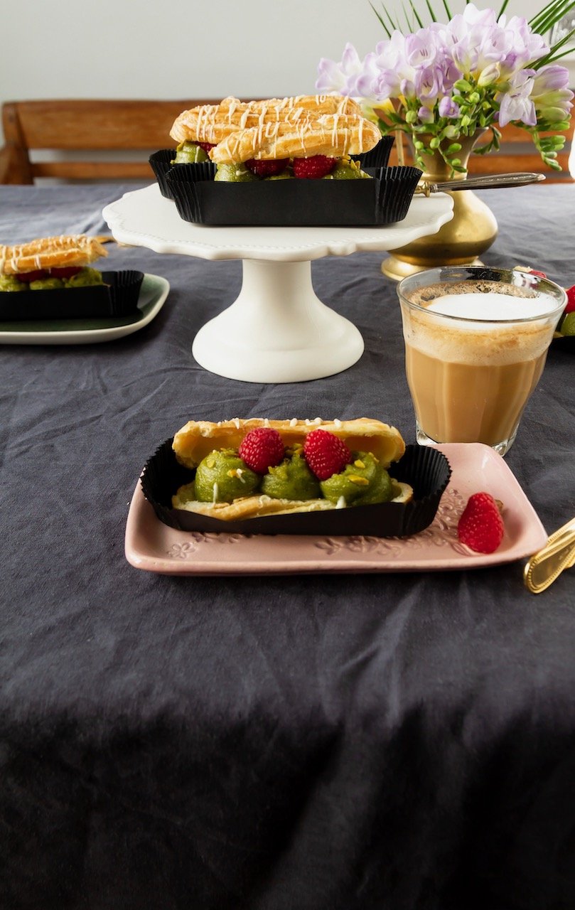 Einfache Persische Pistazien Eclairs - Labsalliebe