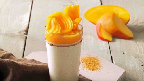 Latte sodo con curry e mango
