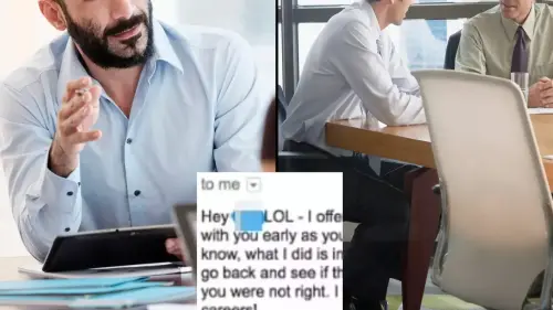 Bloke shocked at messages he received from recruiter after ‘red flag’ job interview