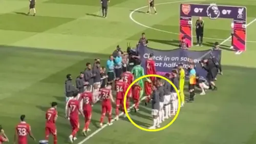 Liverpool fans left fuming with what Myles Lewis-Skelly after spotting what he did during guard of honour