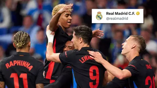 Real Madrid fans can't believe what the club has posted minutes after Barcelona's title win was confirmed