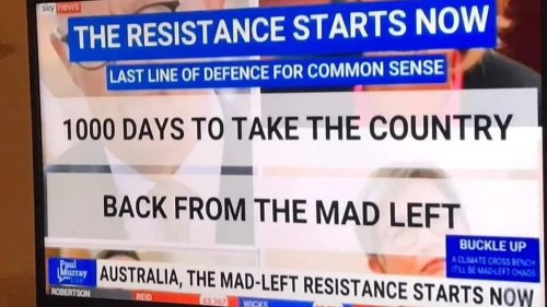 Sky News Australia Slammed For Talking About Launching A ‘Resistance’ Against New Labor Government