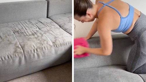 Woman shares genius hack to remove stains from sofas in seconds