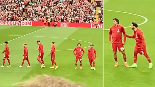 Mohamed Salah and Trent Alexander-Arnold 'forgot they were at Anfield' before Palace KO, the footage is hilarious