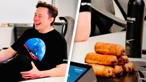People Are Convinced Elon Musk Used Expensive SpaceX Gadget As A Snack Holder