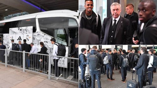 Real Madrid Team Stranded Outside Manchester Airport Ahead Of Man City