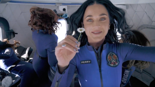 Trump official takes brutal swipe at Katy Perry and all-female crew as people claim Jeff Bezos' Blue Origin space flight was 'fake'