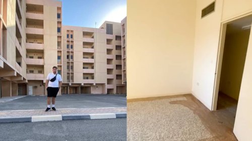 England fan explores 'hidden Qatar' and finds apartment blocks where workers lived
