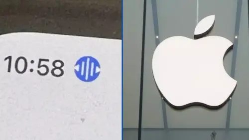 iPhone users left baffled by mysterious ‘blue icon’ appearing at top of screen