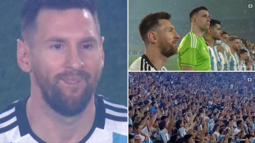 Lionel Messi in tears as Argentina fans welcome back World Cup heroes