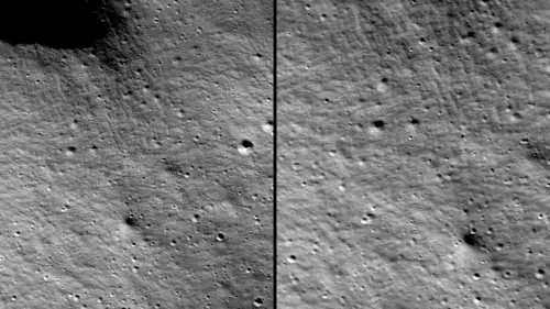Moon lander that fell over is incredibly difficult to spot in newly released picture