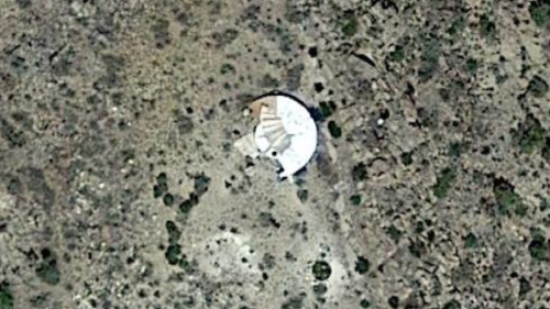 Mysterious 'UFO' disc spotted on Google Maps sparks chilling theories