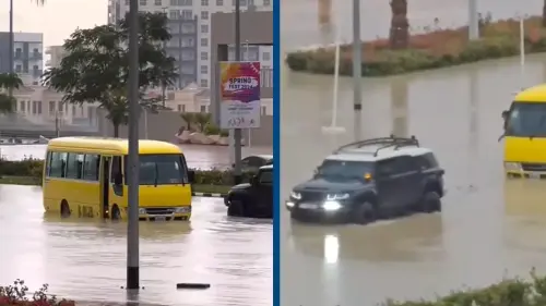 Hero Toyota driver saves school bus stranded in Dubai floods