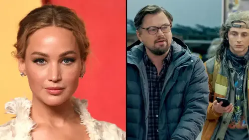 Jennifer Lawrence admits she was in 'absolute misery' filming with Leonardo DiCaprio and Timothée Chalamet