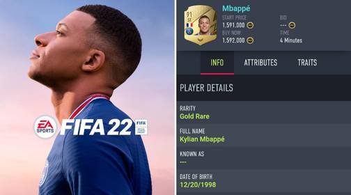 Fans Have Spotted EA Sports' Bizarre Decision To Change Kylian Mbappe's Height In FIFA 22