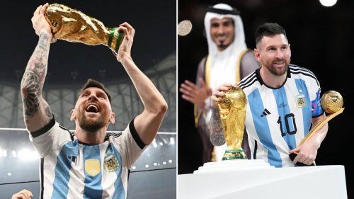 Lionel Messi used a 'fake' World Cup trophy in his Instagram post which ...