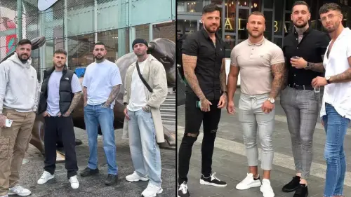 People make hilarious same observation as new 'four lads in jeans' photo drops