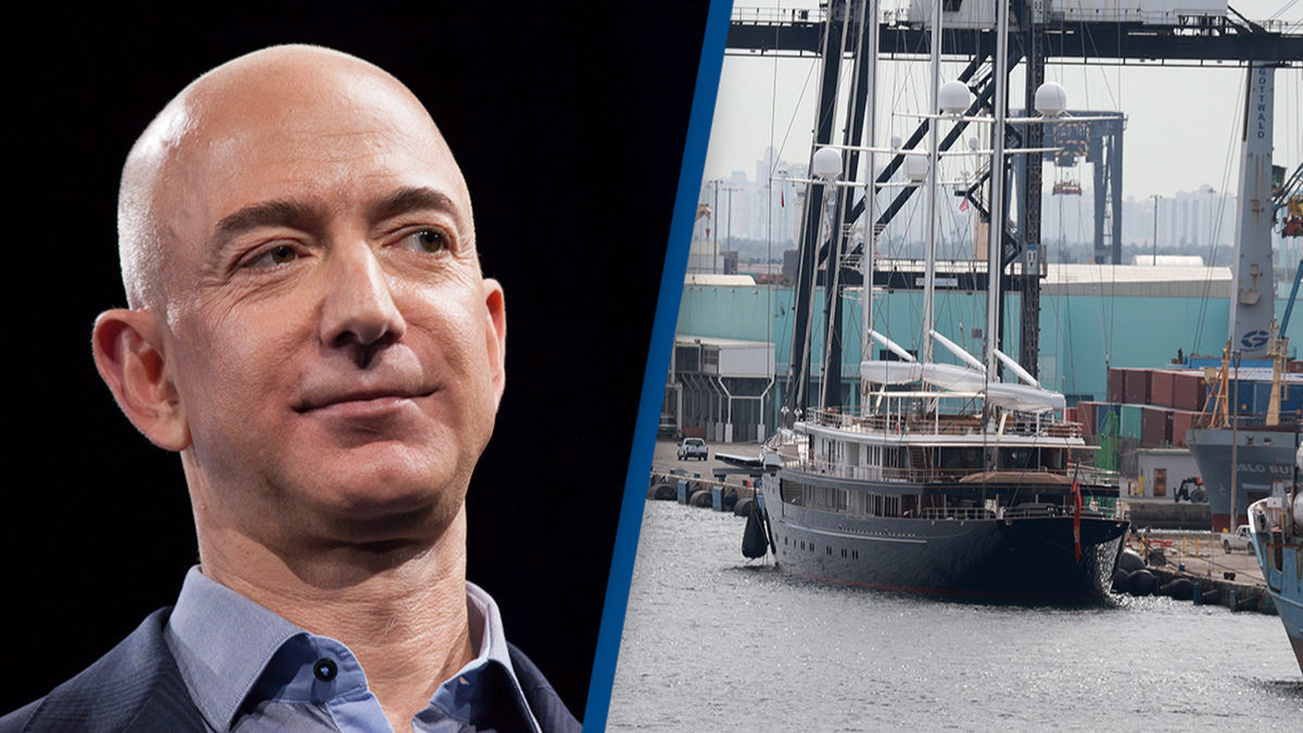 Jeff Bezos built a $75,000,000 boat to travel with his $500,000,000 ...