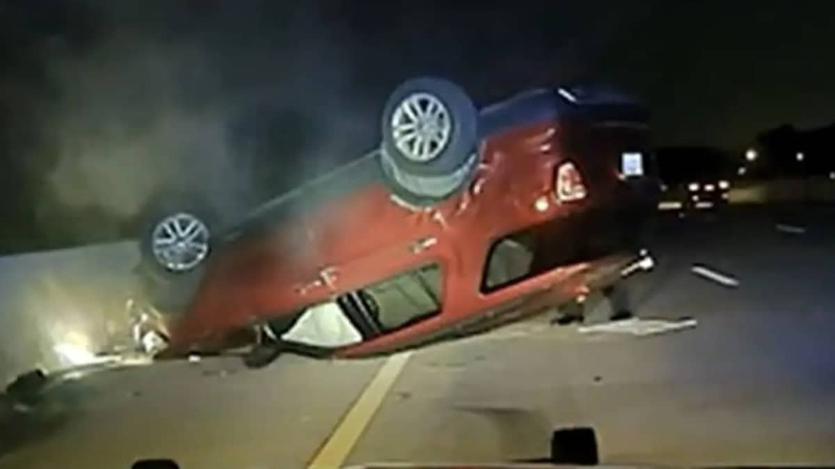 Police Officer Flips Pregnant Woman’s Car Because She Didn’t Pull Over Fast Enough