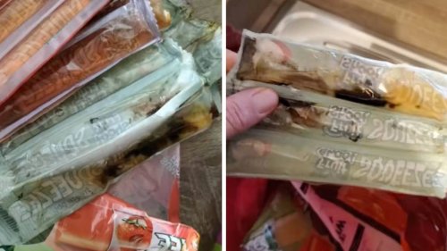 Mum Disgusted After Finding 'Black Sludge' Inside Son's Supermarket Ice Lollies