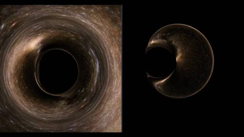 Simulation shows how terrifying falling into a black hole would be