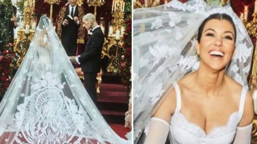 Kardashian Fans Defend Kourtney After Receiving Backlash On Her Wedding Dress