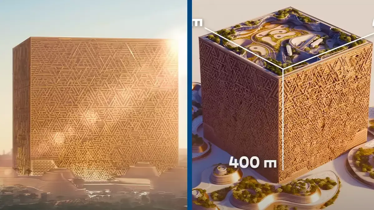 Colossal 50,000,000,000 cube big enough to hold 20 Empire State