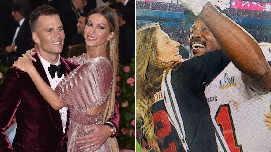 Antonio Brown Trolls Tom Brady, Posts Pic Hugging Gisele Amid Marriage  Troubles