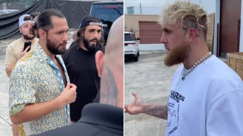 Jorge Masvidal pulls up on Jake Paul in car park amid 'punk b***h' accusation with Nate Diaz fight in doubt