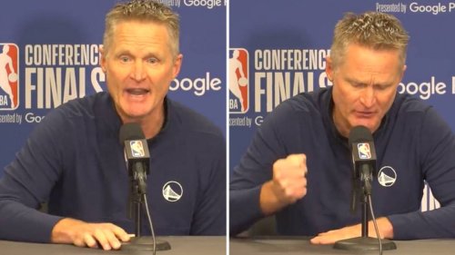 Steve Kerr's Passionate Press Conference Following Mass School Shooting Goes Viral