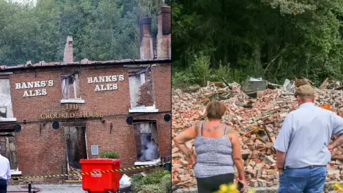 Owners of UK's wonkiest pub finally agree to rebuild under one condition after fire