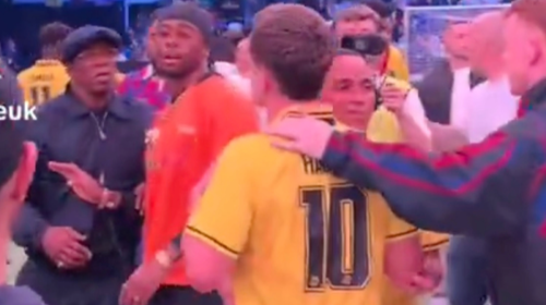 Ian Wright clashes with ex-Man Utd star at Baller League as tensions spill over following Troy Deeney red card