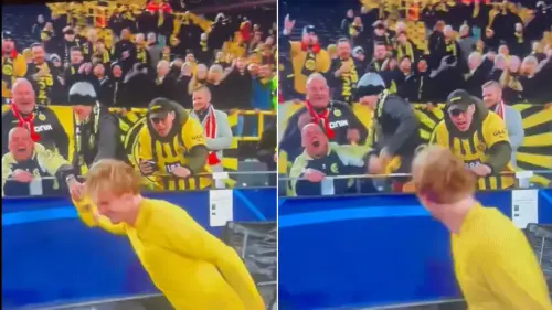 Borussia Dortmund star responds after fan steals shirt from supporter in wheelchair in shocking footage