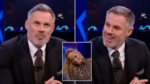 Jamie Carragher makes hilarious offer to CBS Sports viewers after being trolled over Liverpool defeat
