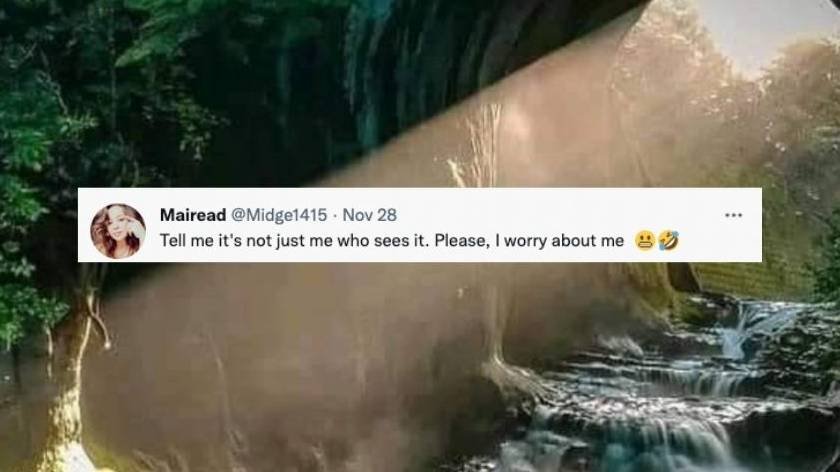 Woman’s X-Rated Optical Illusion Goes Viral