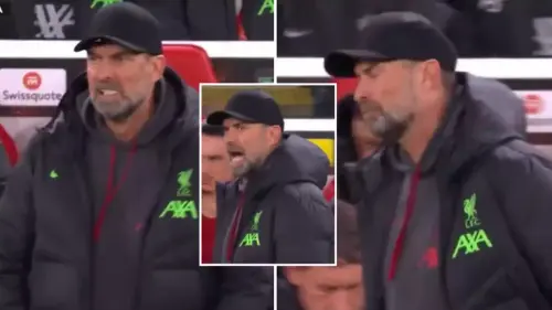 Jurgen Klopp visibly 'frustrated' with one Liverpool player as pundit spots tense moment in Atalanta defeat