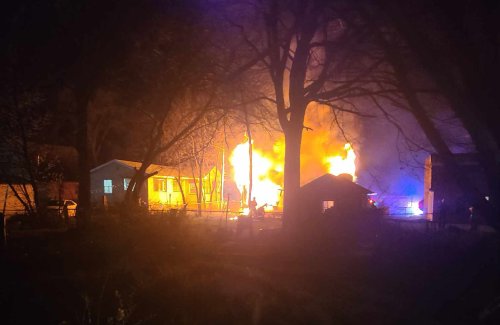 3 residents displaced after heavy flames engulf rear of house in Fox Lake